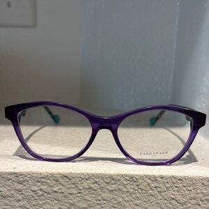 Face a Face Purple Eyeglasses
